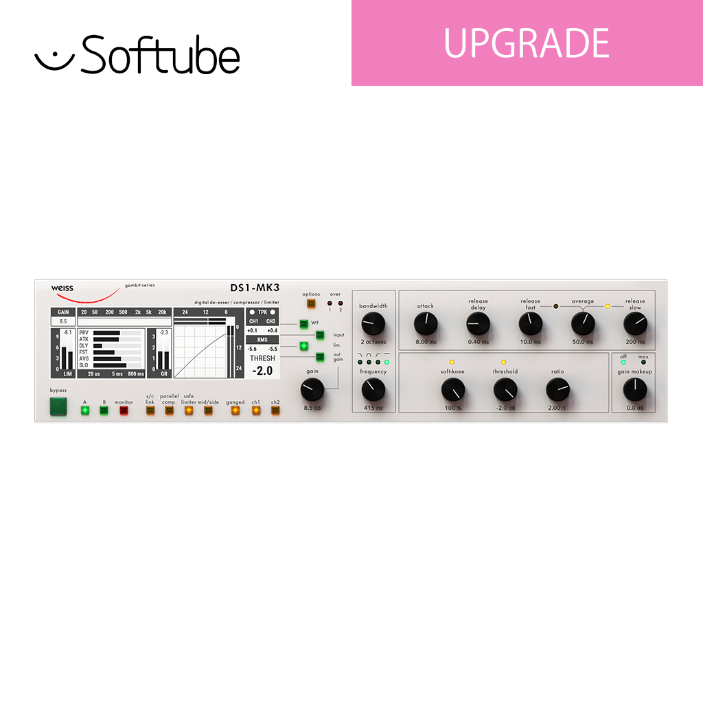 [4589473711249] Weiss DS1 (Upgrade from Weiss Compressor/Limiter and Weiss MM-1)